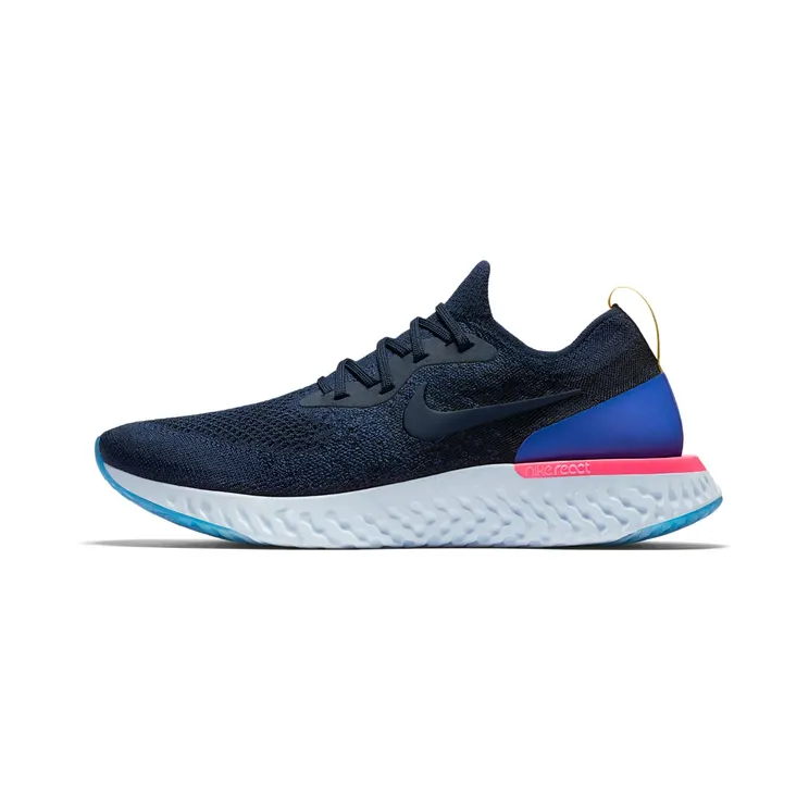 Nike Epic React Flyknit “College Navy / Racer Blue / Pink Blast” (AQ0067-400)