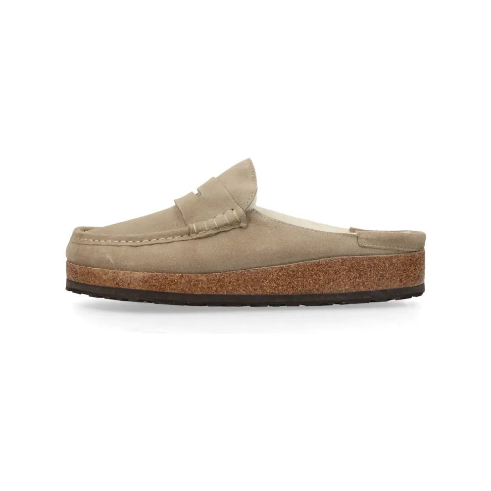 Birkenstock Naples Shearling Natural Leather Oiled “Taupe” – 1028084