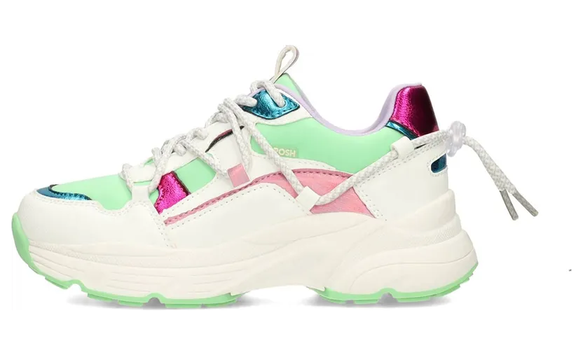 Poelman sneaker Lichtgroen / Lichtroze / Offwhite (C341005KPSH102)