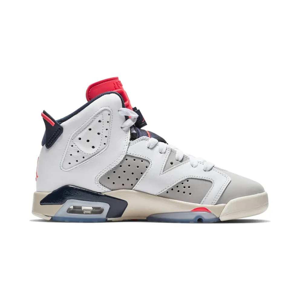 Jordan 6 Retro Tinker (GS) White/Infrared 23-Neutral Grey-Obsidian (384665-104)