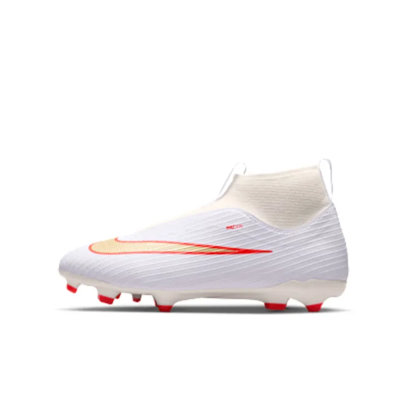 Nike Jr. Mercurial Superfly 11 Academy ‘ Multi-Ground High-Top “White/Bright Crimson/Blur” (IO1493-100)