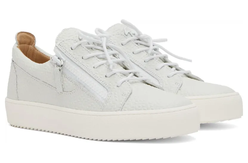Giuseppe Zanotti White Leather Sneakers (RU20011-92940) (4)