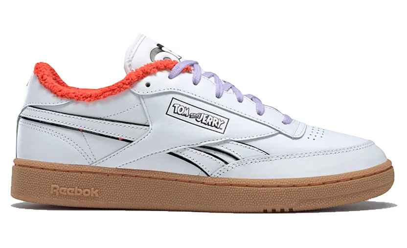 Reebok Club C Revenge Tom and Jerry White/Reebok Rubber Gum-01-Black (Other Brands Reebok)