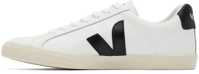 Veja White & Black Esplar Sneakers (EO0200005)