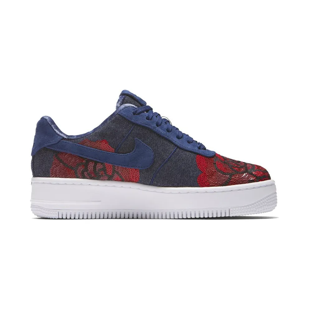 Nike Air Force 1 Upstep Low Denim Rose Blue (W) Binary Blue/Binary Blue (898421-401)