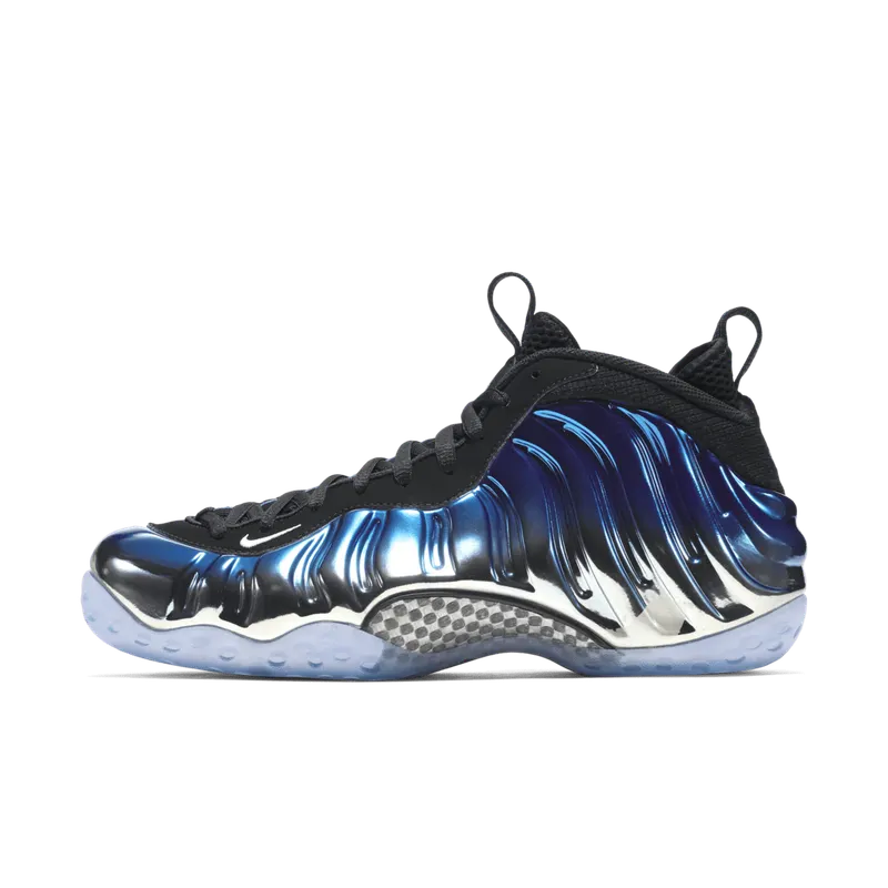 Nike Air Foamposite One Blue Mirror Metallic Silver/Black-Dark Neon Royal-White (575420-008)