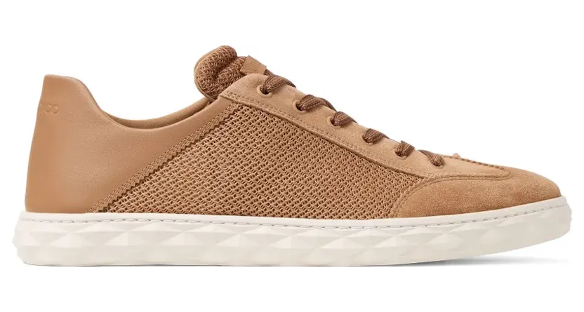 Jimmy Choo Diamond Flex Midnight Mix Sneakers aus Leder und strukturiertem Air Mesh – Blau (DIAMONDFLEXCMDKZ)