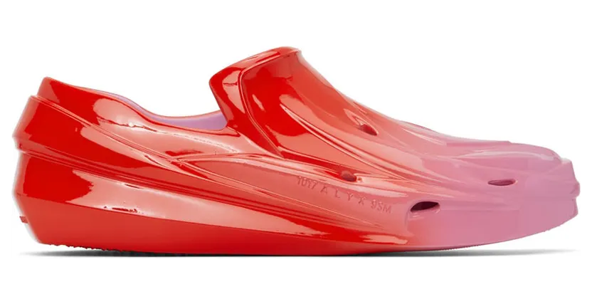 1017 ALYX 9SM Red & Pink Mono Slip-On Sneakers (AAUSN0028OT01.CS22)
