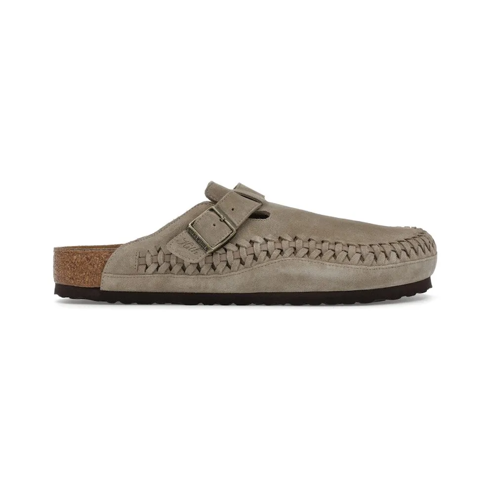 Birkenstock Boston Braided Suede Kith Taupe (1030958)
