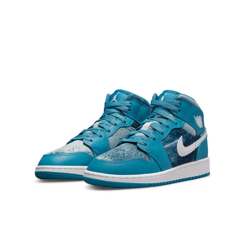Air Jordan 1 Mid GS “Washed Denim” (DM8951-400)