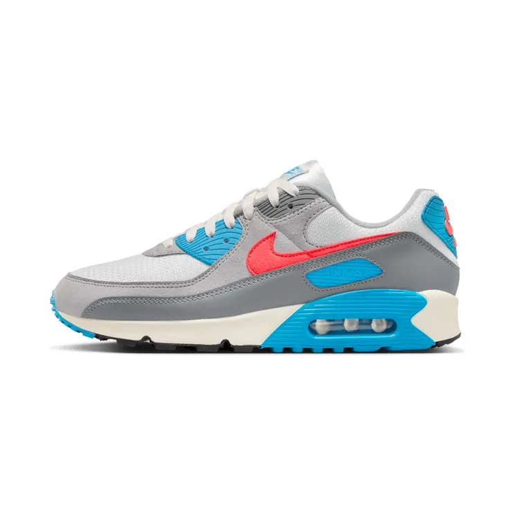 Nike Air Max 90 Wave Pack “Cool Grey / Light Smoke Grey / Black / Infrared 23” (IU7543-065)