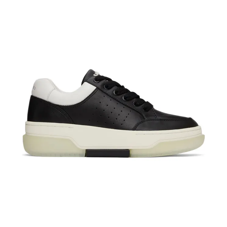 AMIRI Black & White Stadium Low Sneakers (PS22MFS007-004)
