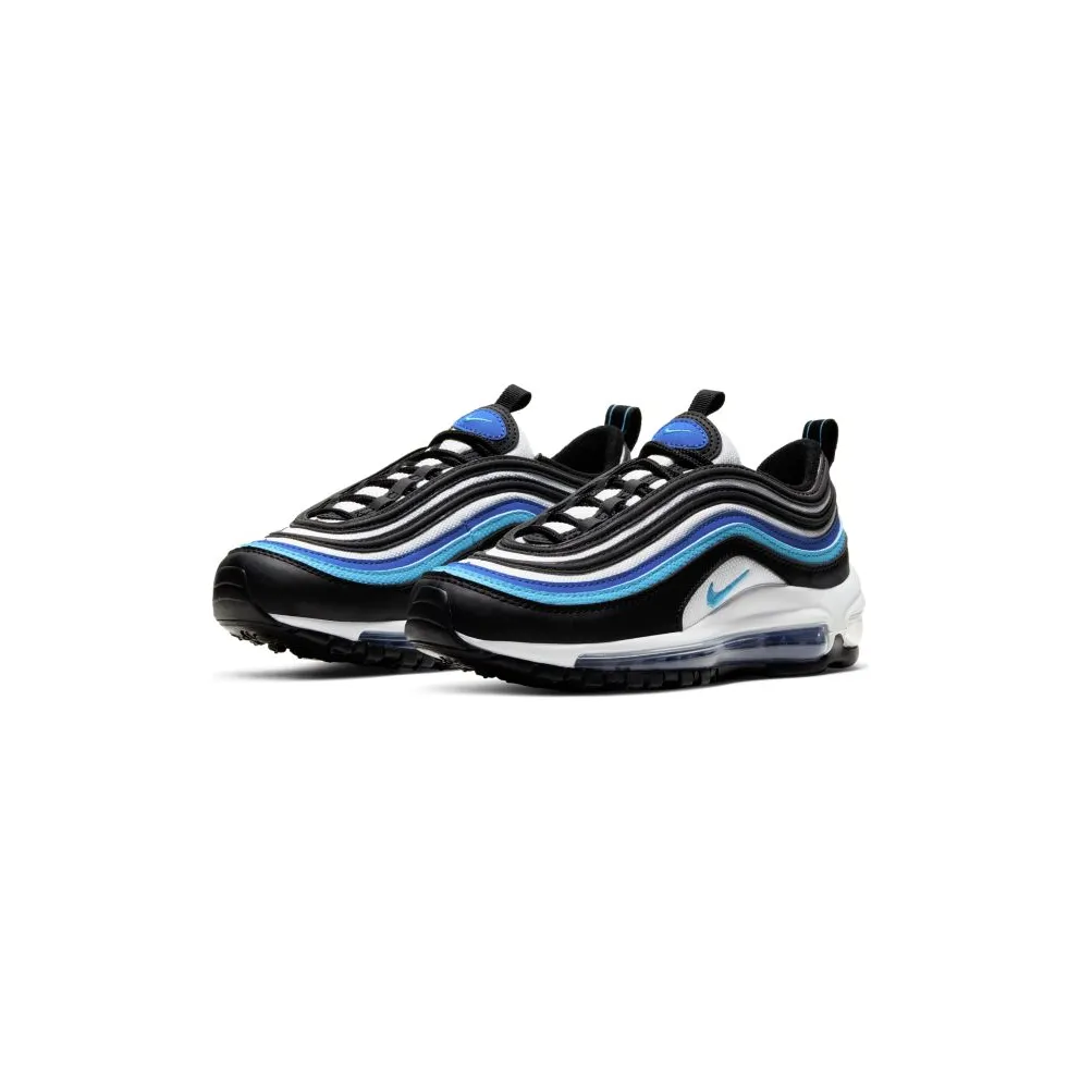 Nike Air Max 97 Black Hyper Blue Oracle Aqua (GS) Black/White-Hyper Blue-Oracle Aqua (921522-019)