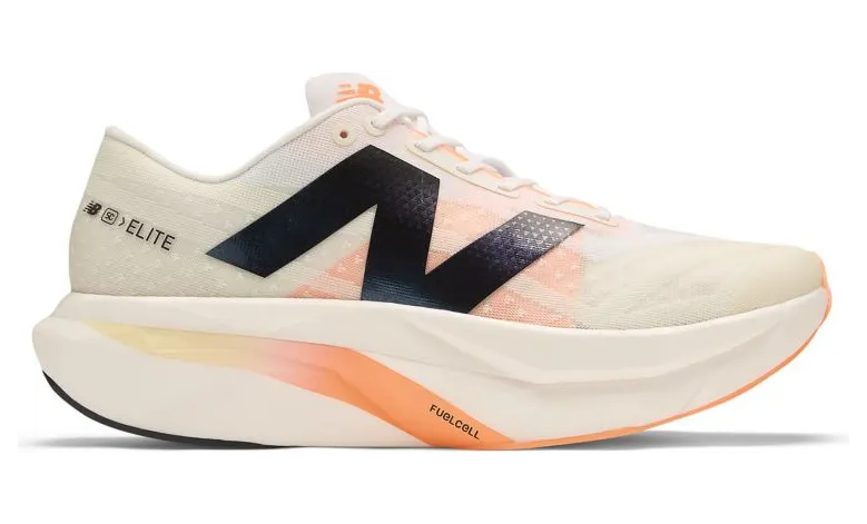 New Balance FuelCell SuperComp Elite v4 White Angora Hot Mango (MRCELCW4)