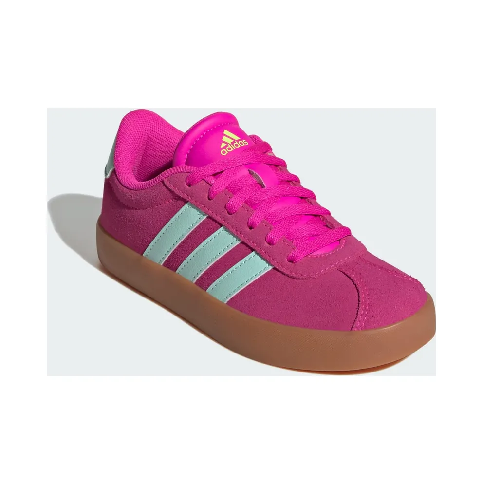 Adidas VL Court 3.0 Kids Shock Pink / Semi Flash Aqua / Lucid Lemon (JS5013)