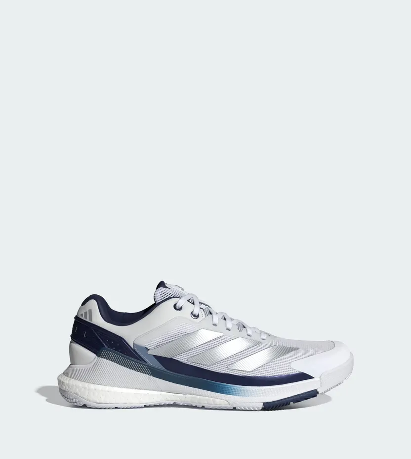 Adidas Crazyquick BOOST Padel Cloud White / Silver Metallic / Dark Blue (JR2124)