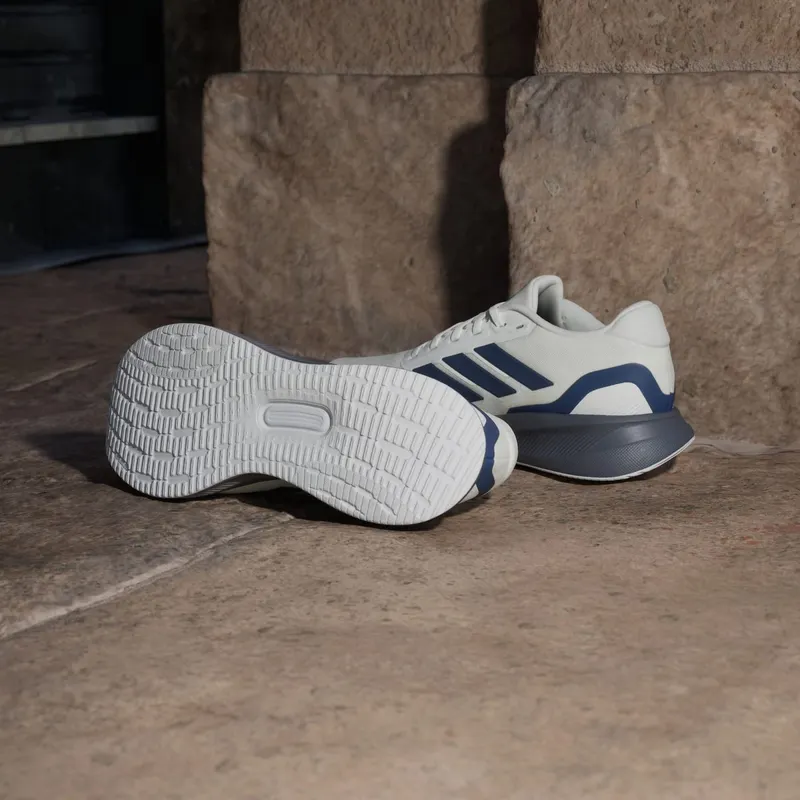 Adidas Runfalcon 5 Running Shoes Off White / Dark Blue / Dash Grey (JQ6977)