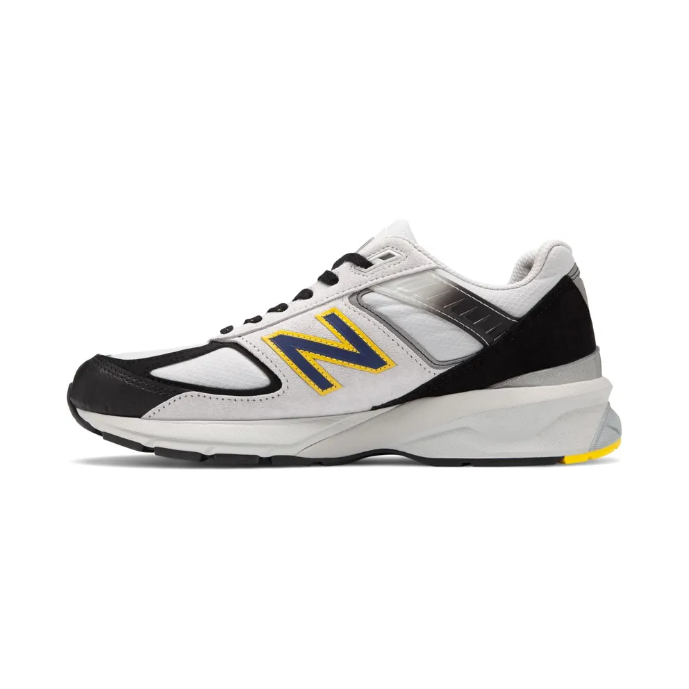 New Balance 990v5 Silver Black Yellow Silver/Black (M990SB5)