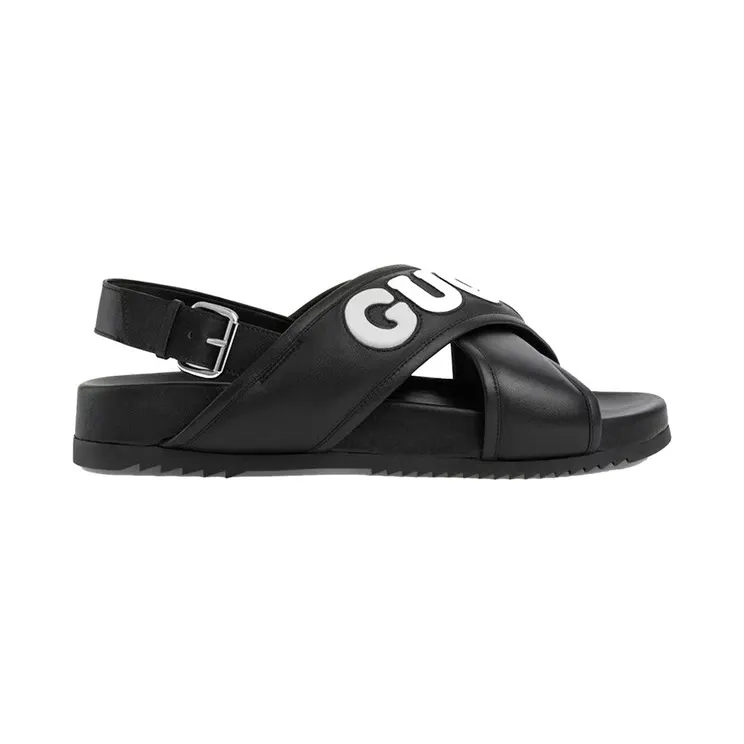 Gucci Crossover Sandals Black (742024 AABYS 1365)