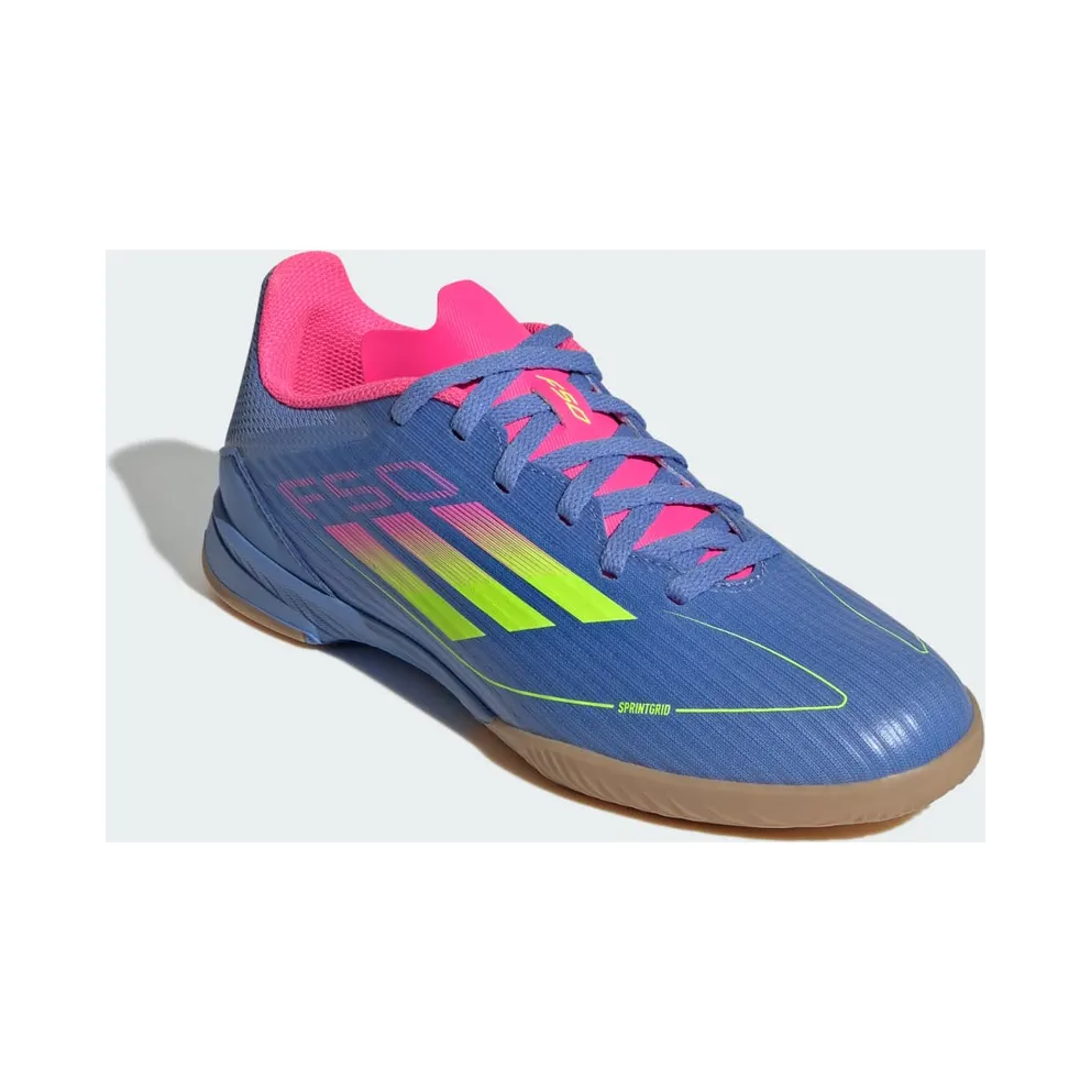 adidas F50 League Indoor Blue Fusion Lucid Lemon Lucid Pink (IE3749)