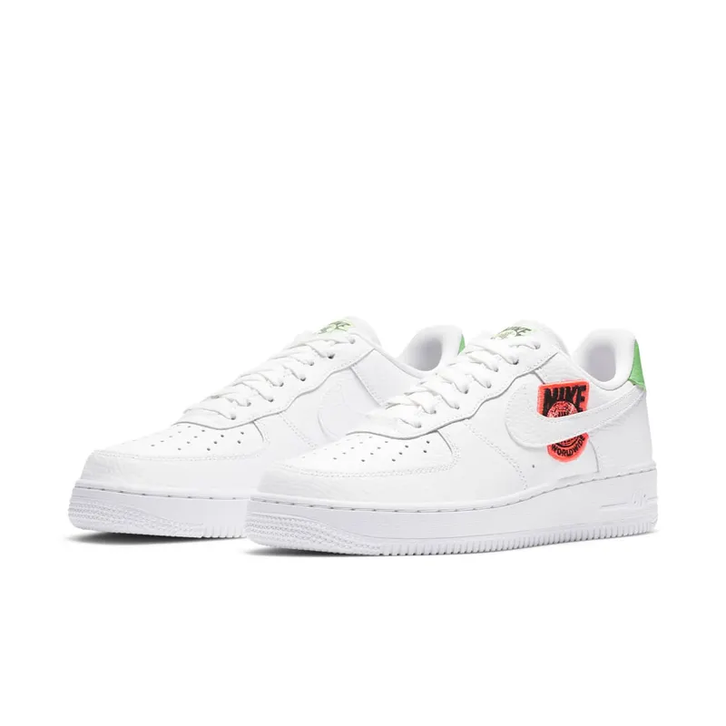 Nike Air Force 1 Low ’07 Worldwide Pack Flash Crimson Green Strike (CT1414-100)