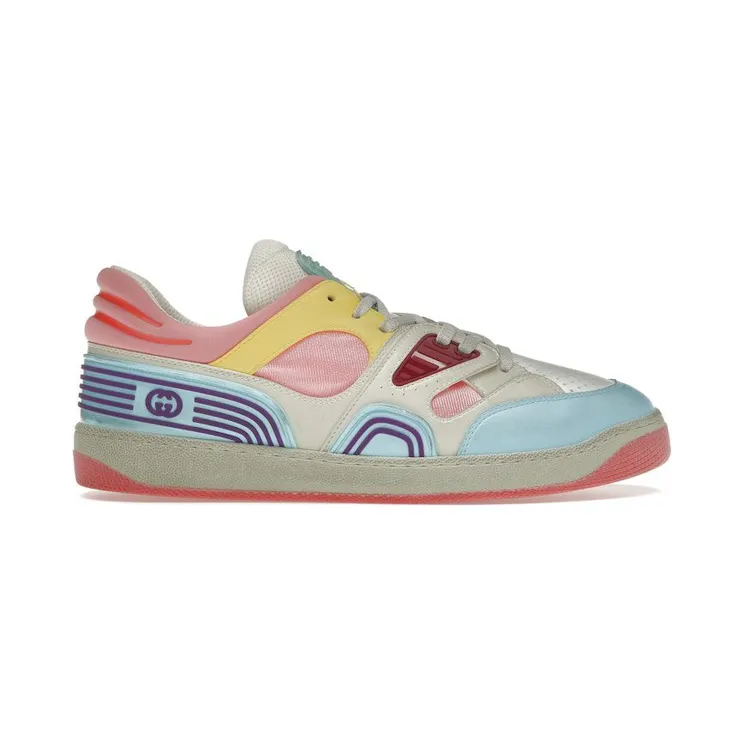 Gucci Basket Low-Top Light Blue Demetra Pink (700291 2SHW0 4870)