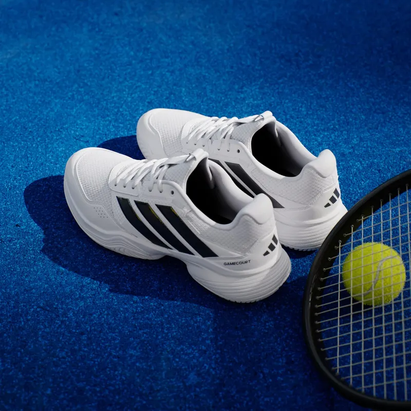 Adidas GameCourt 3 All Court Tennis Shoes Cloud White / Core Black / Core Black (KI3595)