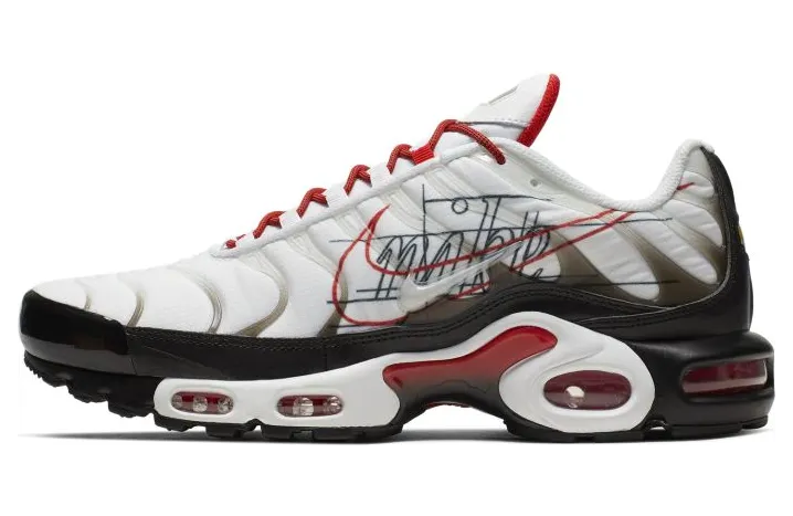 Nike Air Max Plus ‘Script Swoosh’ White/Black/Pure Platinum (CK9392-100)