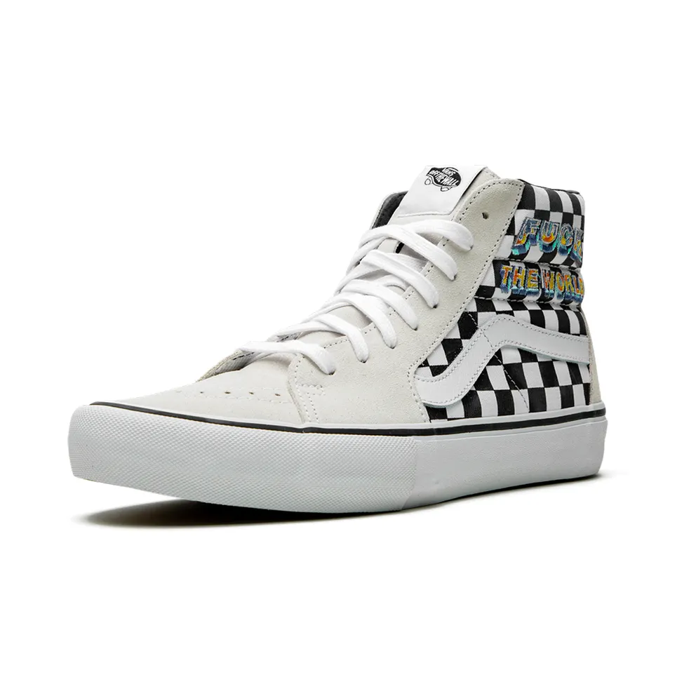 Vans Sk8-Hi Pro “Supreme – F*ck the World – Checker” (VN0A45JDSY4)