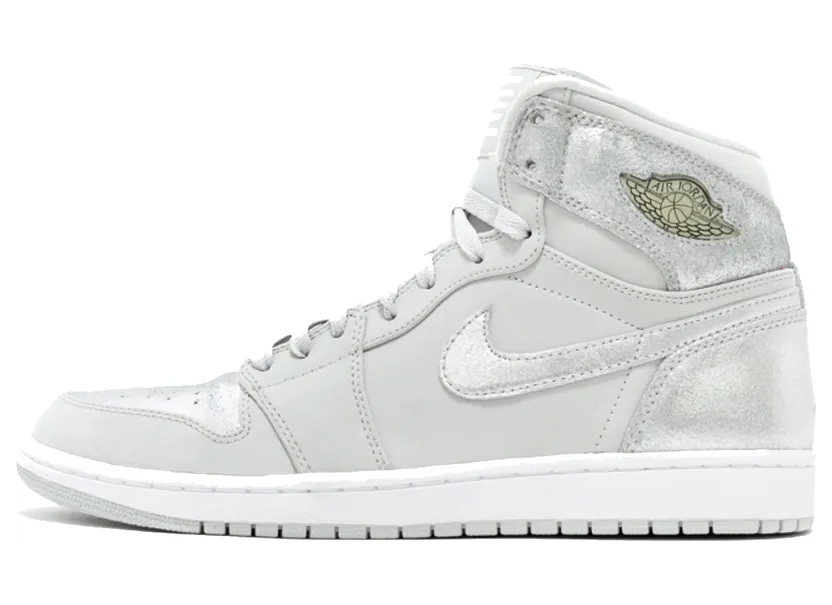 Air Jordan 1 Retro Hi Silver ’25th Anniversary’ Neutral Grey/Mtllc Silver-White (396009-001)