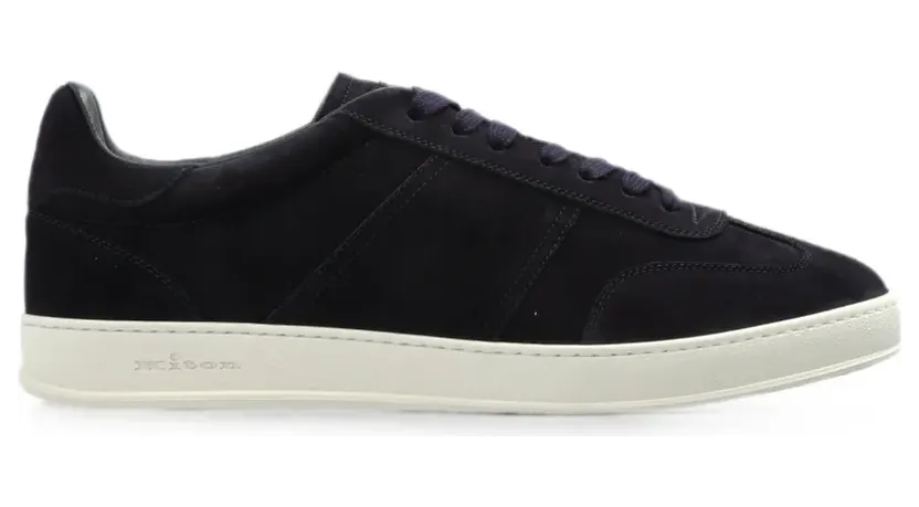 Kiton lace-up leather sneakers – Blauw (USSA396N015110500D0)