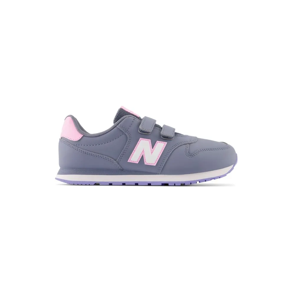 NEW BALANCE 500 Hook & Loop “Arctic Grey / Orbit Pink” (GV500BC1)