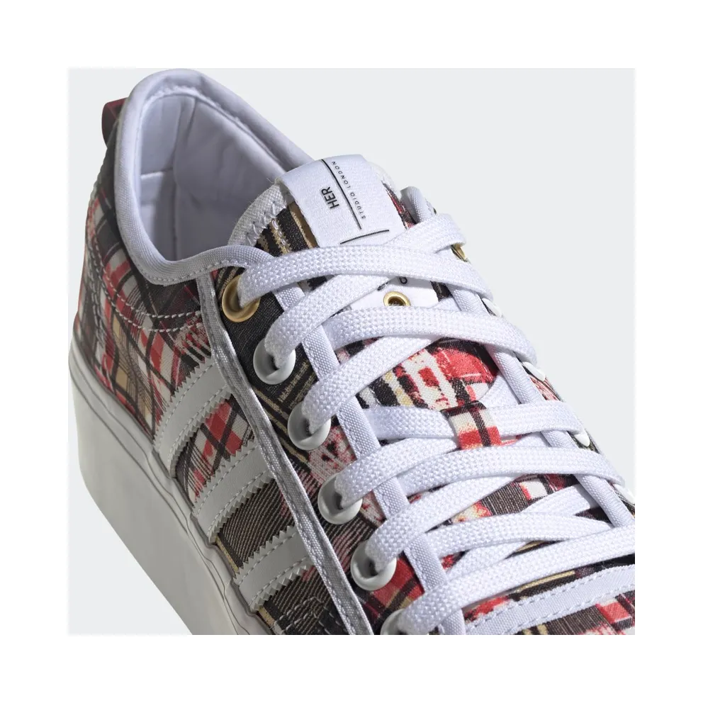 adidas HER Studio London Nizza Platform Multicolor / Cloud White / Collegiate Burgundy (H00530)
