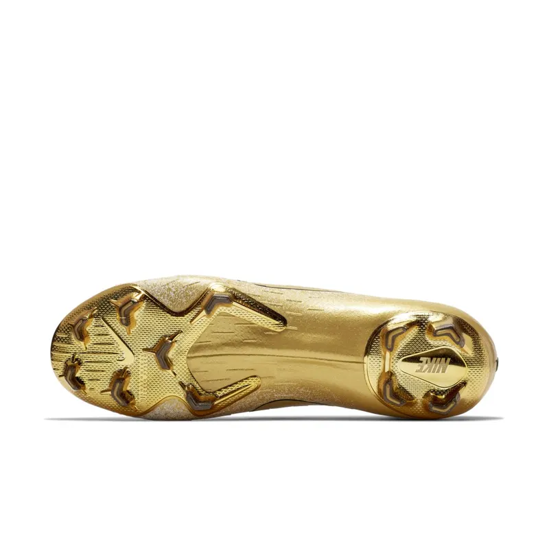 Nike  Vapor 12 Elite SE FG White Metallic Gold White/Metallic Silver-Metallic Vivid Gold (CI0907-170)