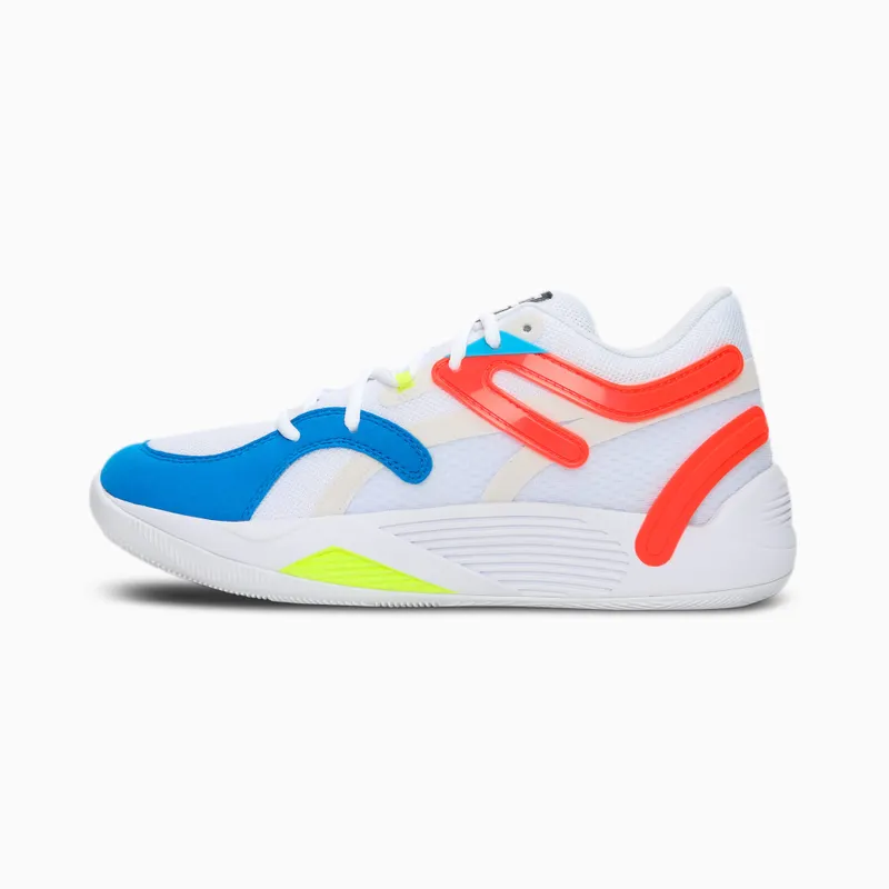 Men’s PUMA Trc Blaze Court White/Cherry Tomato (376582-01)