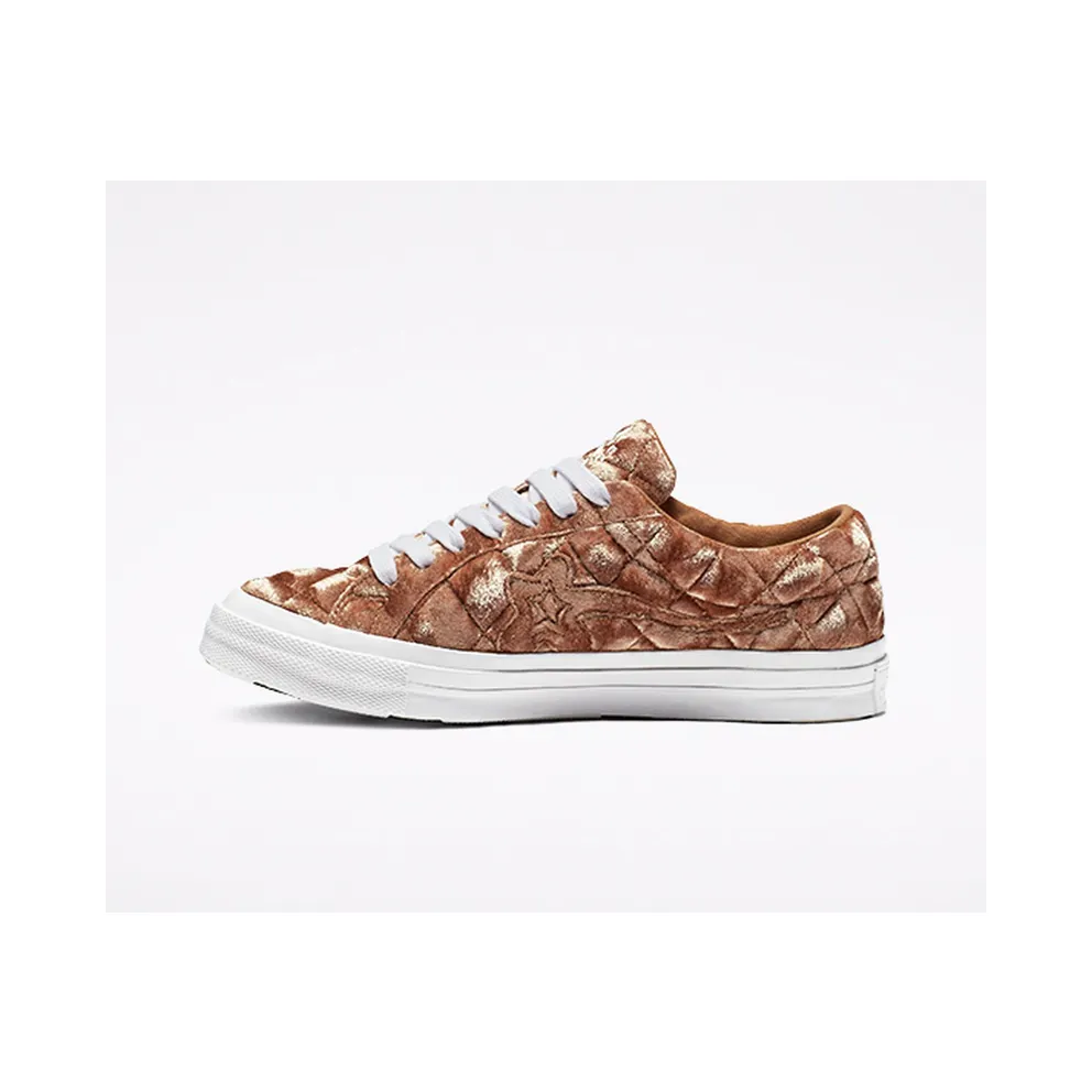 Converse One Star Ox Golf Le Fleur TTC Quilted Velvet Brown Sugar Brown Sugar/Brown Sugar (165599C)