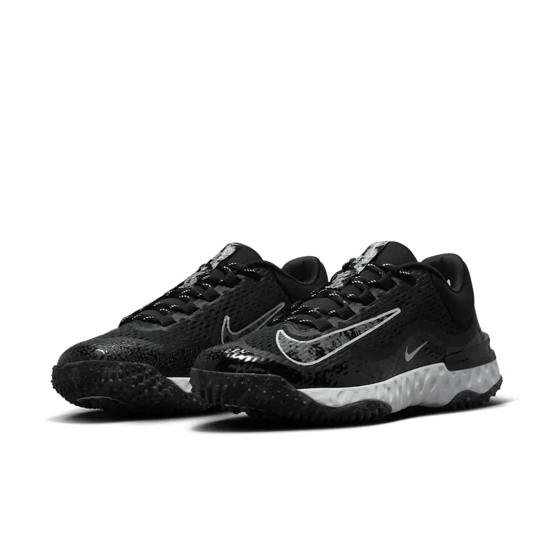 Nike Alpha Huarache Elite 4 Turf Black Pure Platinum Iron Grey (DV0496-001)