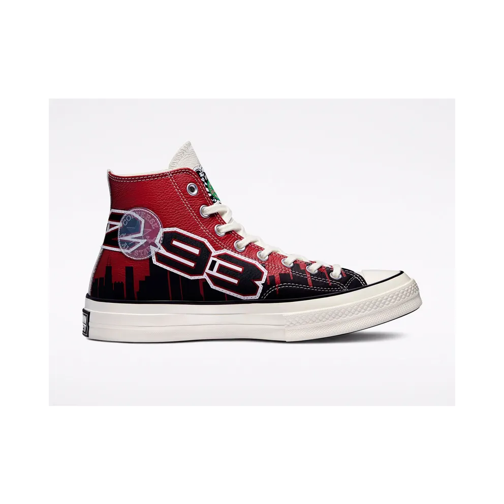 Converse x Chinatown Market Chuck Taylor 1970s Hi Bulls – “Gamet / Black / Egret” (171243C)