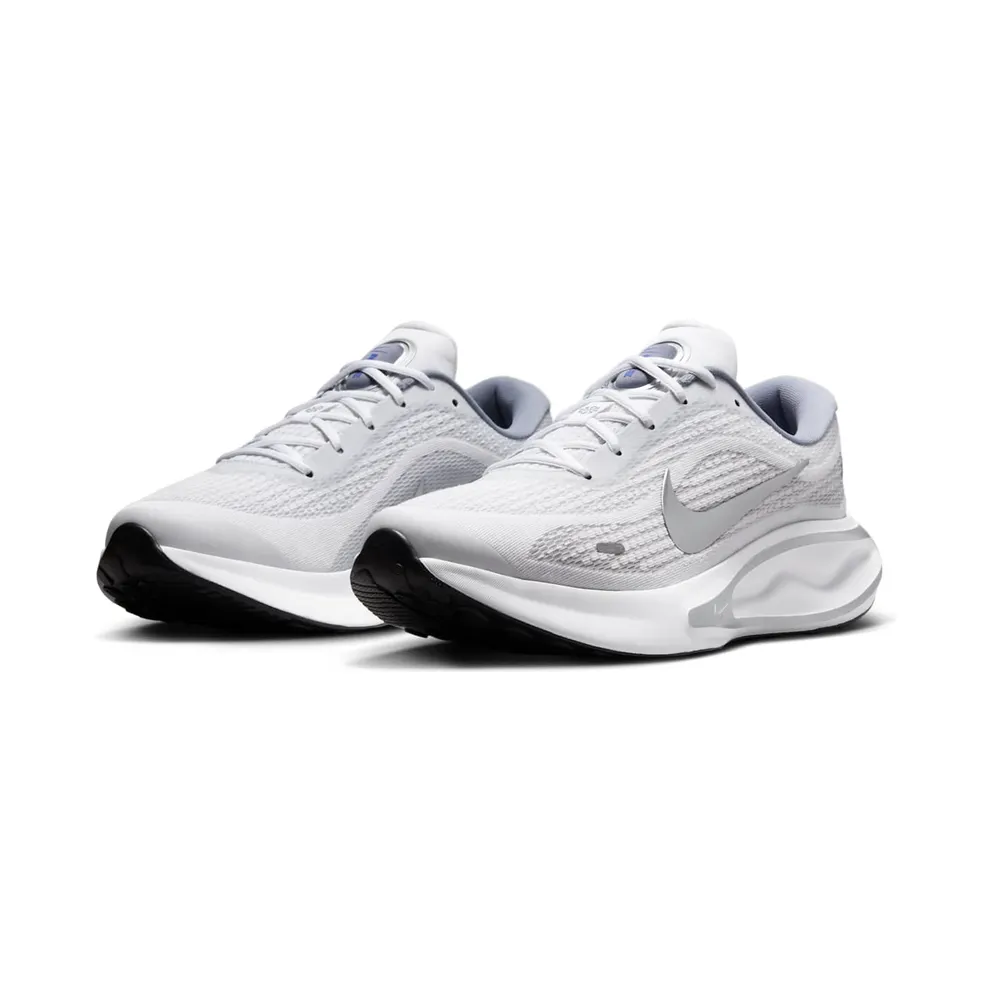 Nike Journey Run “White / Black / Ashen Slate / Metallic Silver” (FN0228-104)