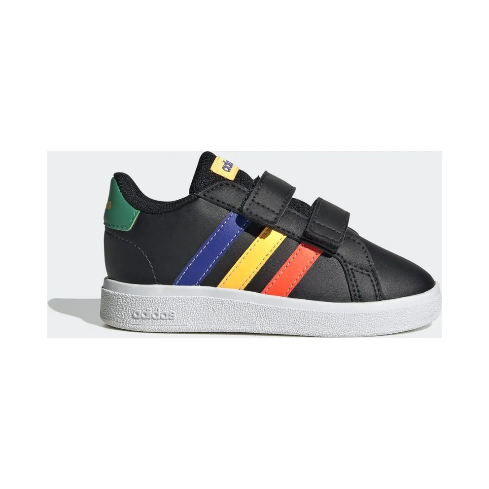 Adidas Grand Court Lifestyle Hook and Loop Core Black / Lucid Blue / Court Green (HP8918)