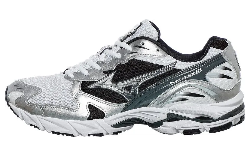 Mizuno Wave Rider 10 White / Silver / Black (D1GA210405)