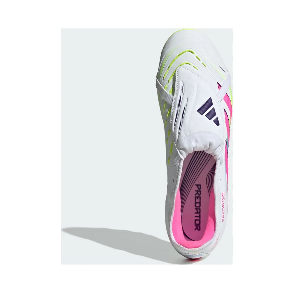 adidas Predator Pro Fold-over Tongue Firm/multi-ground Boots “Cloud White / Lucid Pink / Lucid Lemon” (JR0444)