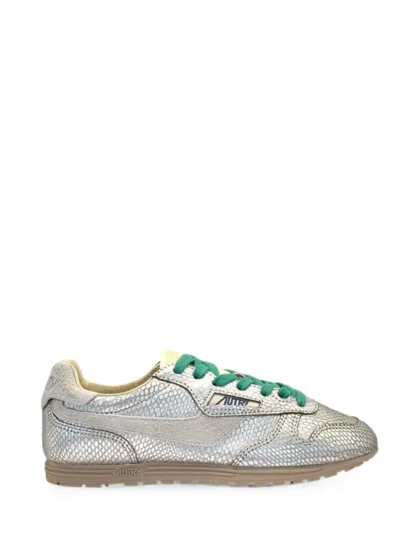Autry Metallic with slangenleer-effect – Silver (WSLWXA01)