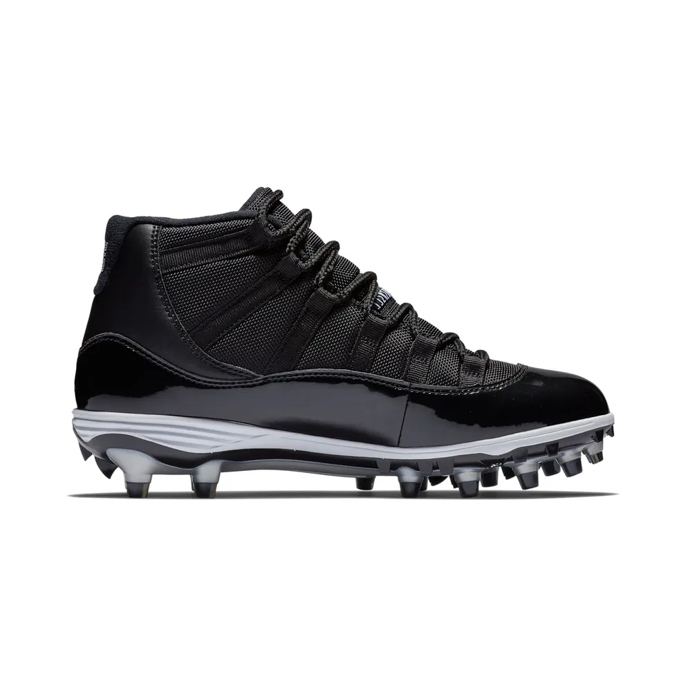 Jordan 11 Retro Cleat Black Black/White-Metallic Silver (AO1561-011)