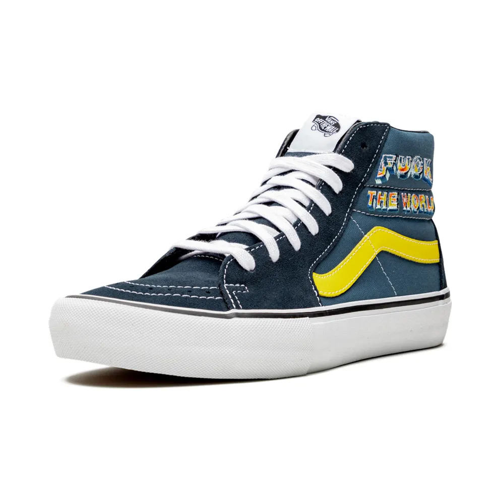 Vans Sk8-Hi Pro “Supreme – F*ck the World – Navy” (VN0A45JDSY2)