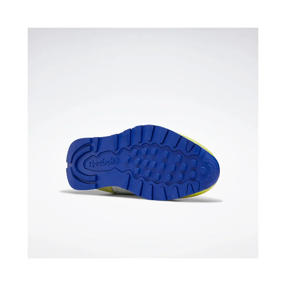 Reebok Daniel Moon Classic Leather Shoes Chalk / Acid Yellow / Bright Cobalt
