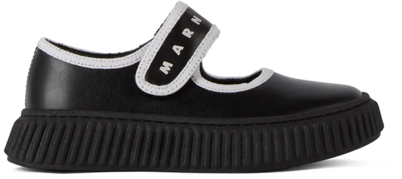 Marni Kids Black Mary Jane Sneakers (69009)