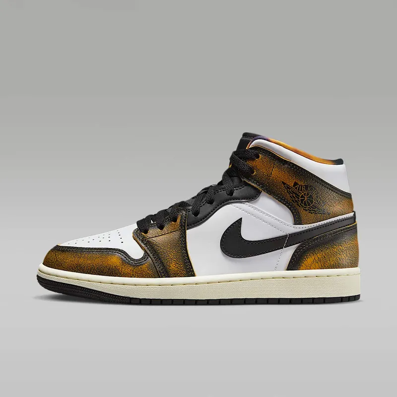 Jordan Air Jordan 1 Mid SE “Black/Taxi-White-Sail” (DQ8417-071)