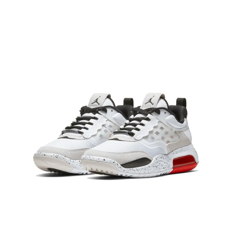 Jordan Air Max 200 White Challenge Red Black (GS) White/Challenge Red-Vast Grey-Black (CD5161-100)