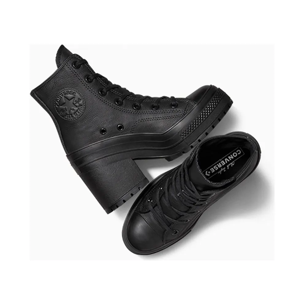 Converse Chuck 70 De Luxe Heel Leather Black/black/white